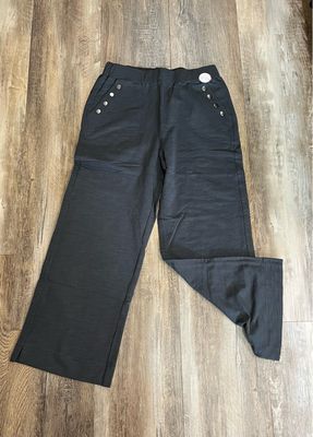 Wide Leg Graphite Pants