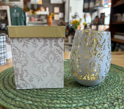 17oz Filigree Stemless Wine Glass