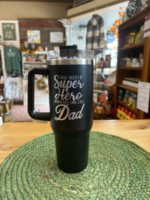 40oz Super Hero Dad Tumbler