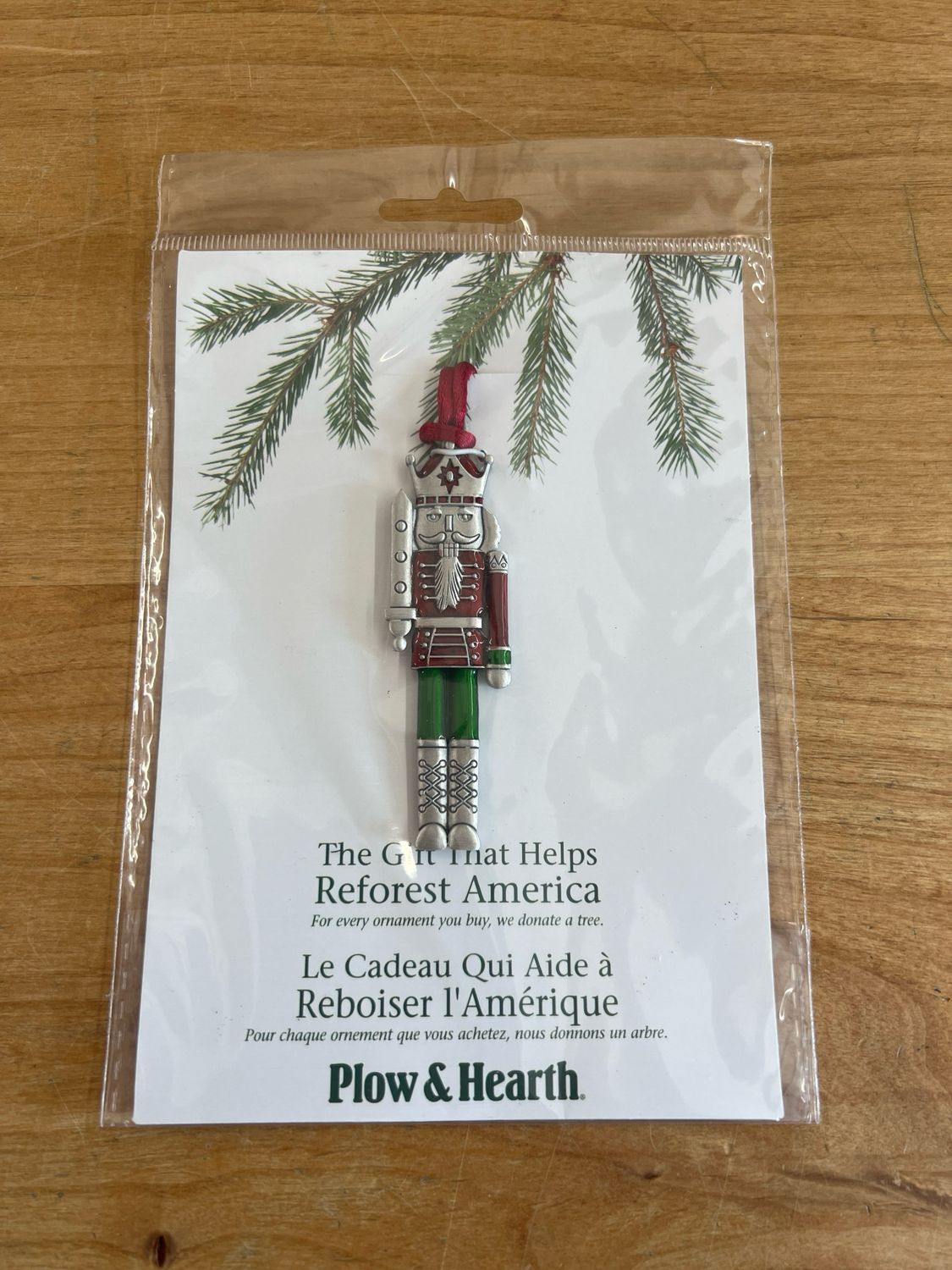 Solid Pewter Nutcracker Ornament