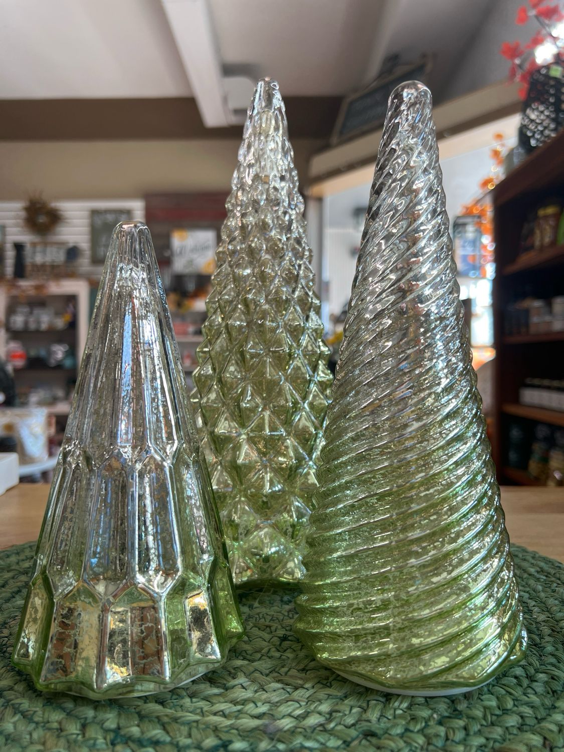 LED Ombre Green Trees