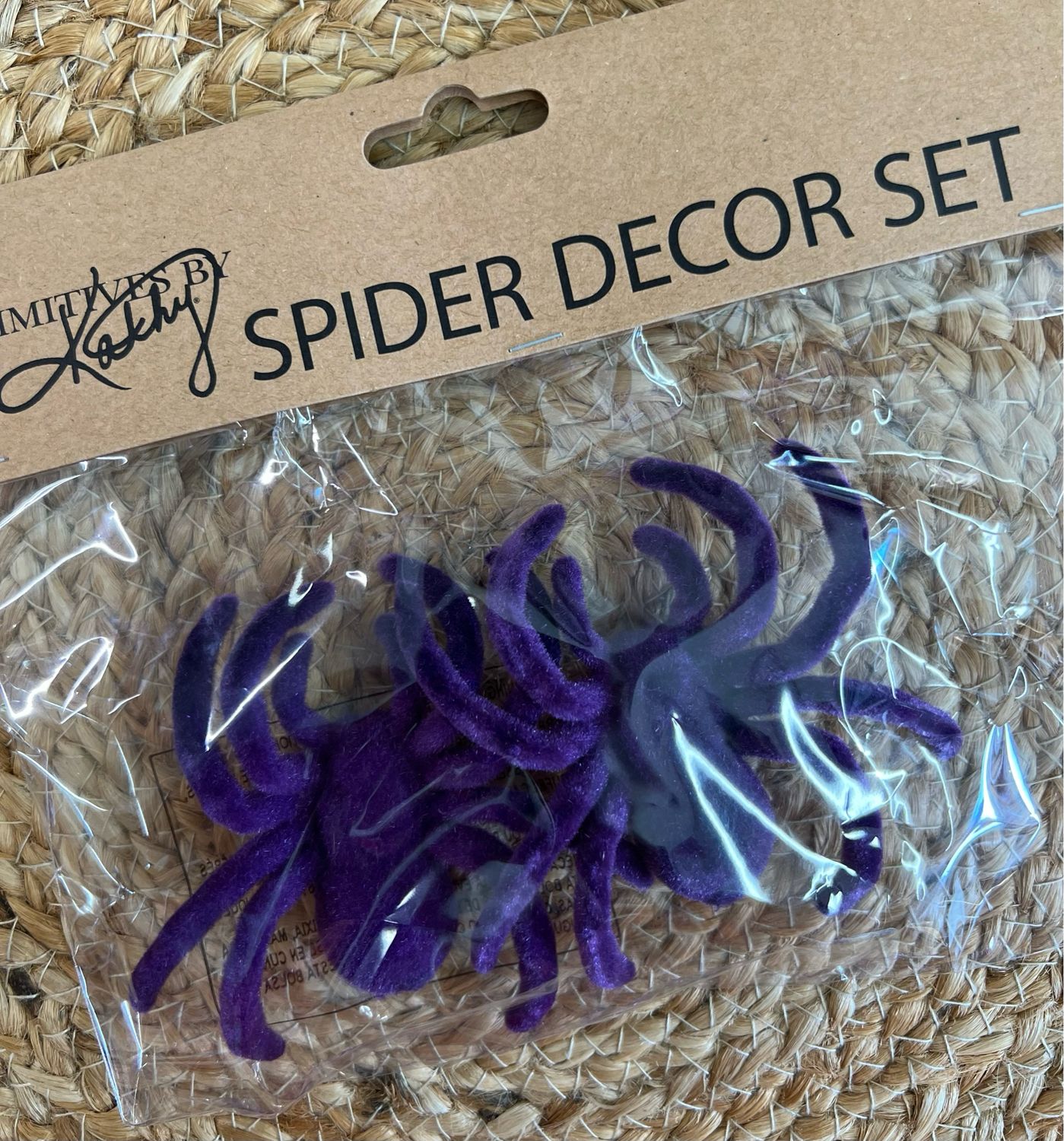 Purple Flocked Spiders Purple Flocked Spiders