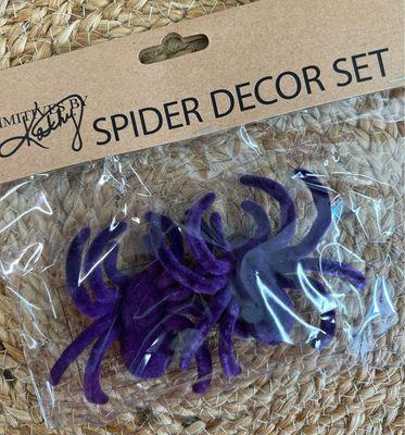 Purple Flocked Spiders