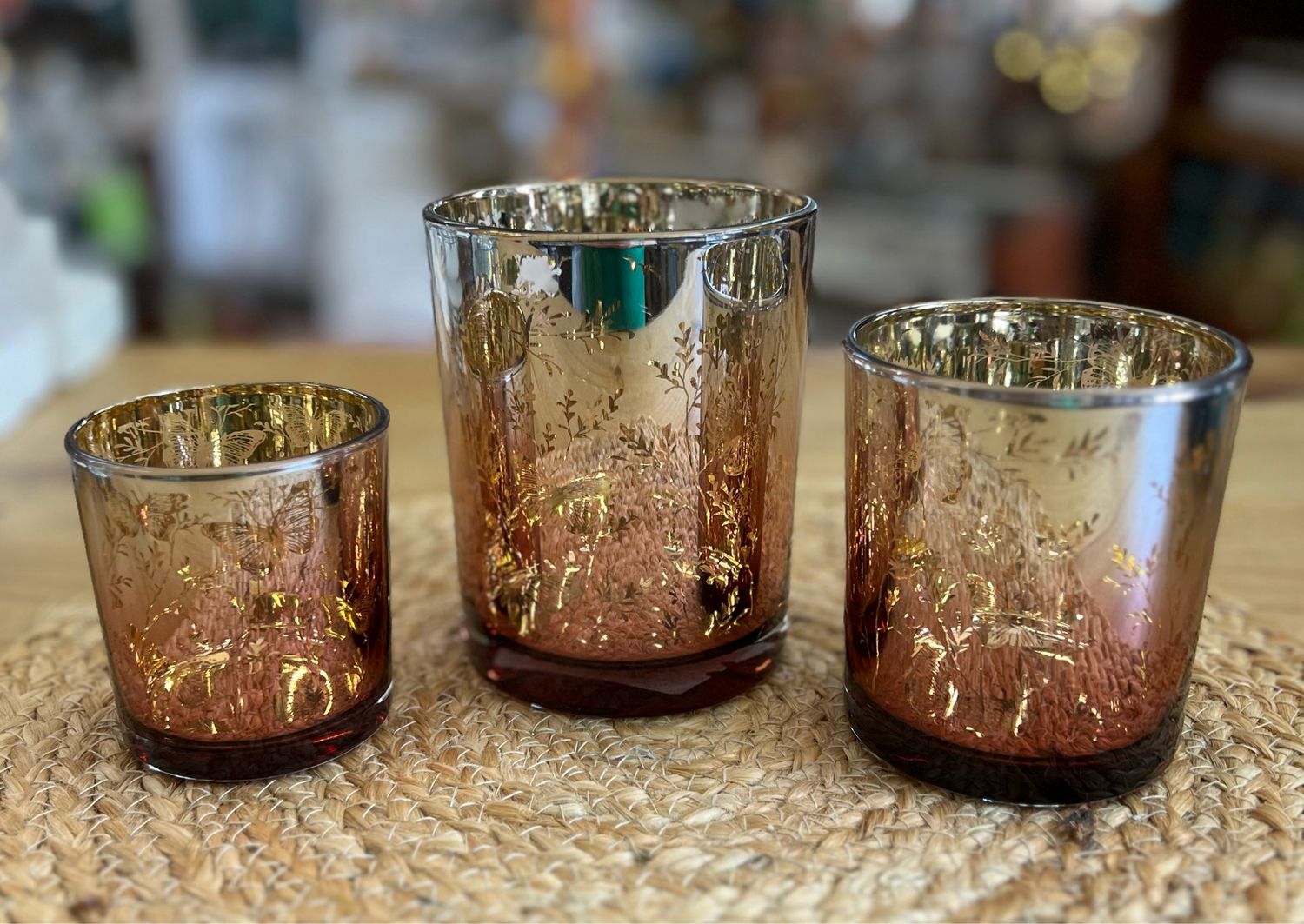 Ombre Butterfly Votives