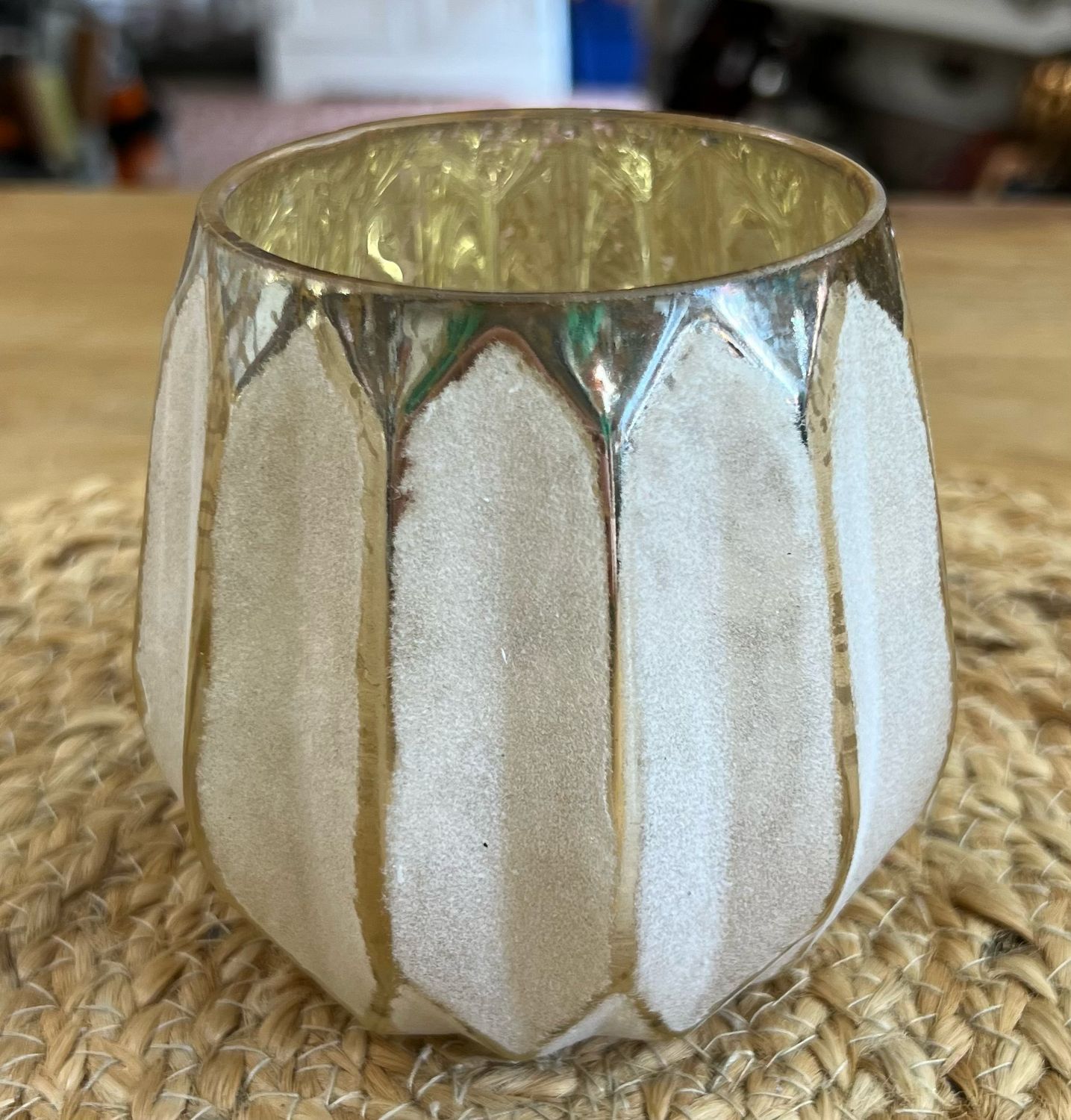 Blush Gold Fluted Votive