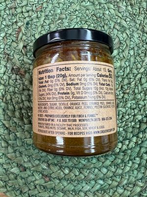 Finch &amp; Fennel Seville Orange &amp; Fennel Marmalade