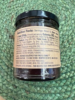 Finch &amp; Fennel Triple Berry Jam