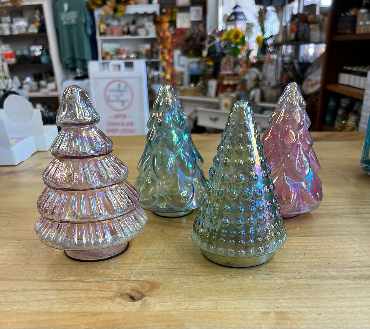 Iridescent Glass Trees Iridescent Glass Trees