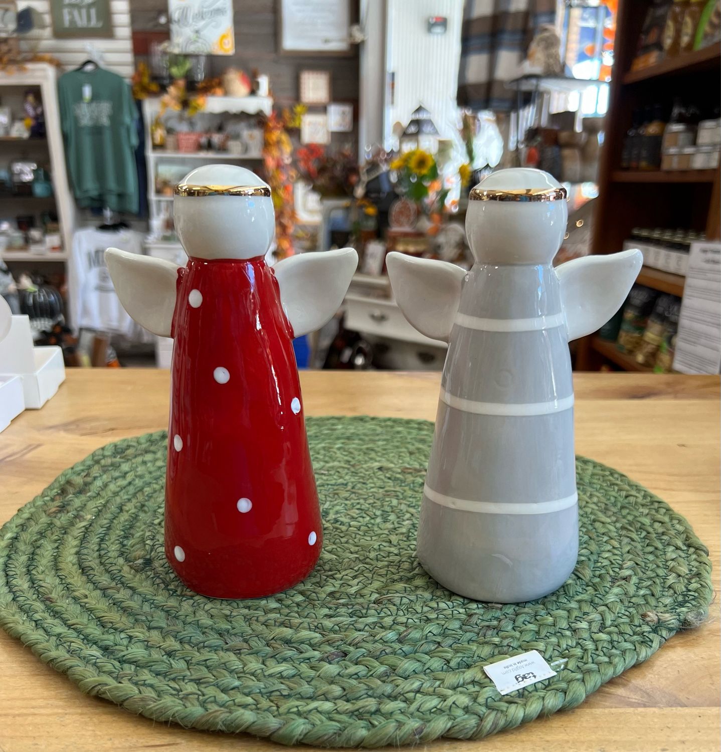 Ceramic Angels w/Gold Accents