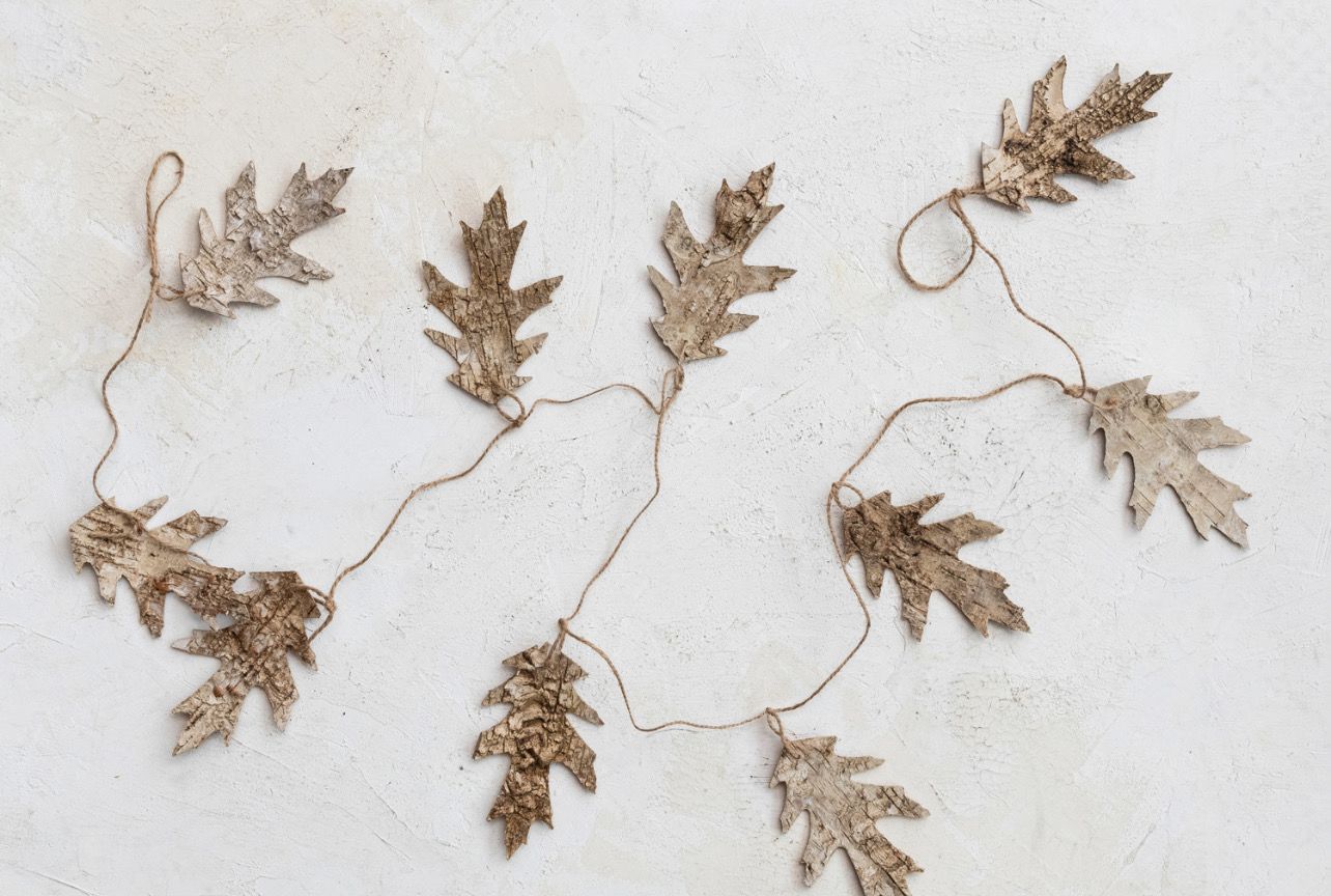 Birch Bark Oak Garland