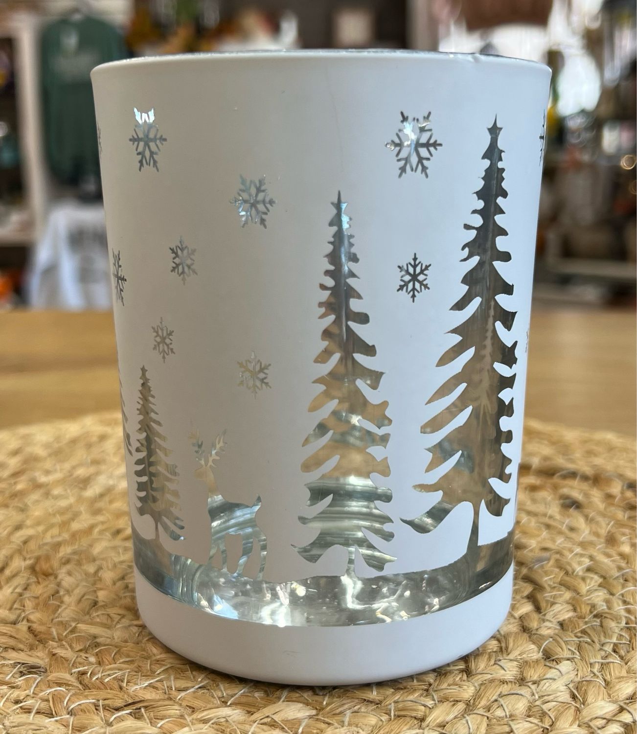 5&quot; Woodland Laser Cut Votive