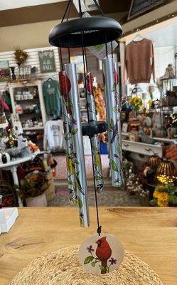 27" Hand Tuned Cardinal Wind Chime 27" Hand Tuned Cardinal Wind Chime