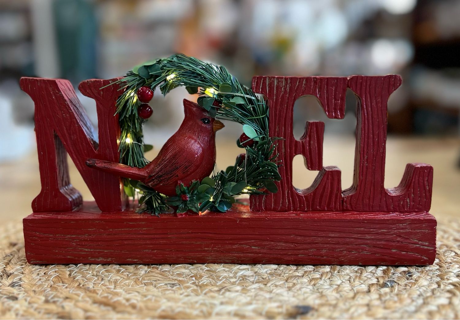 Resin Cardinal NOEL Stander