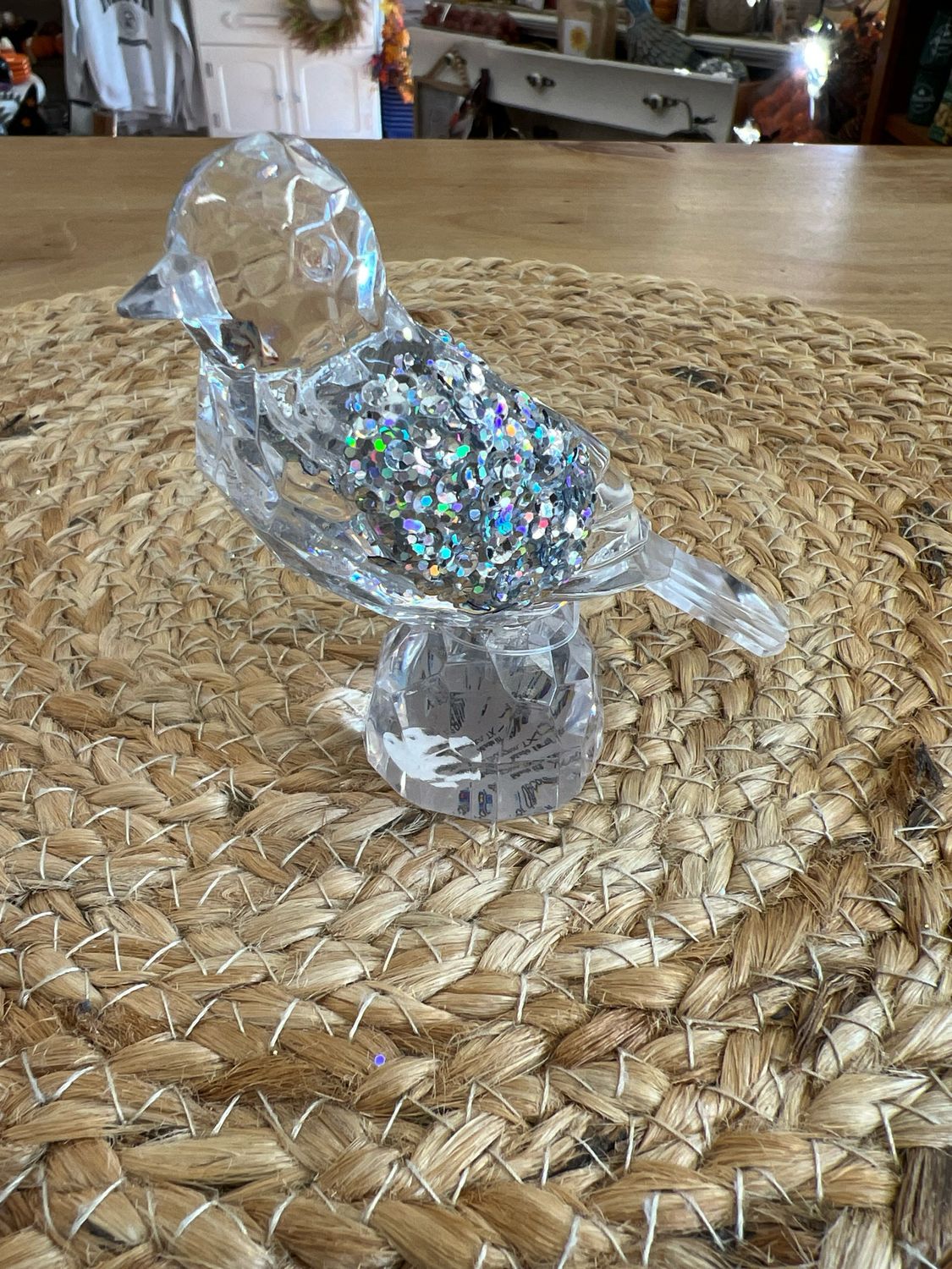 4&quot; Glittery Bird Figurine