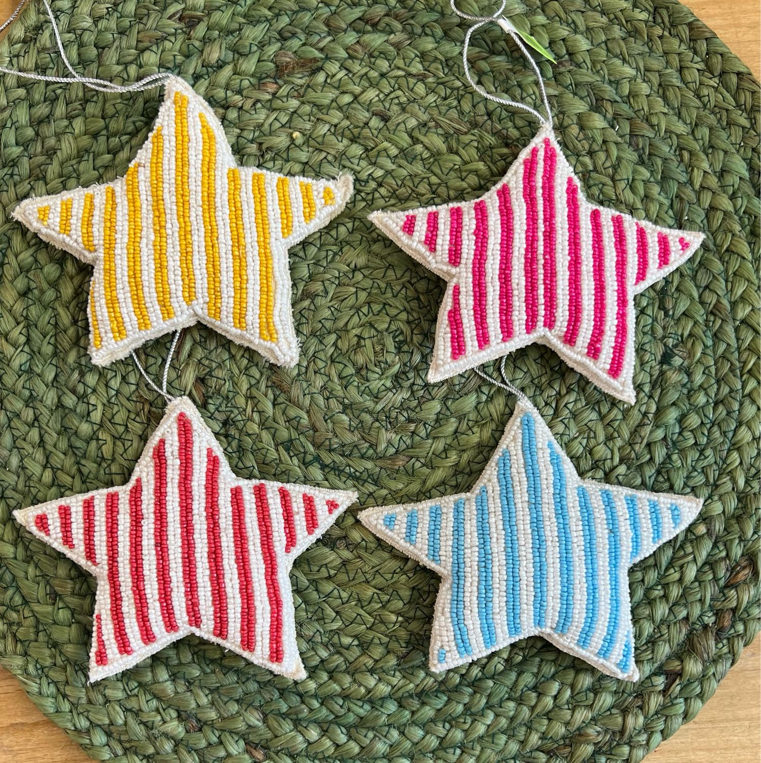 5&quot; Glass Beaded Stars