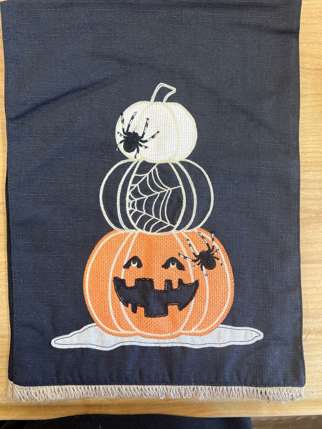 Embroidered Halloween Runner Embroidered Halloween Runner