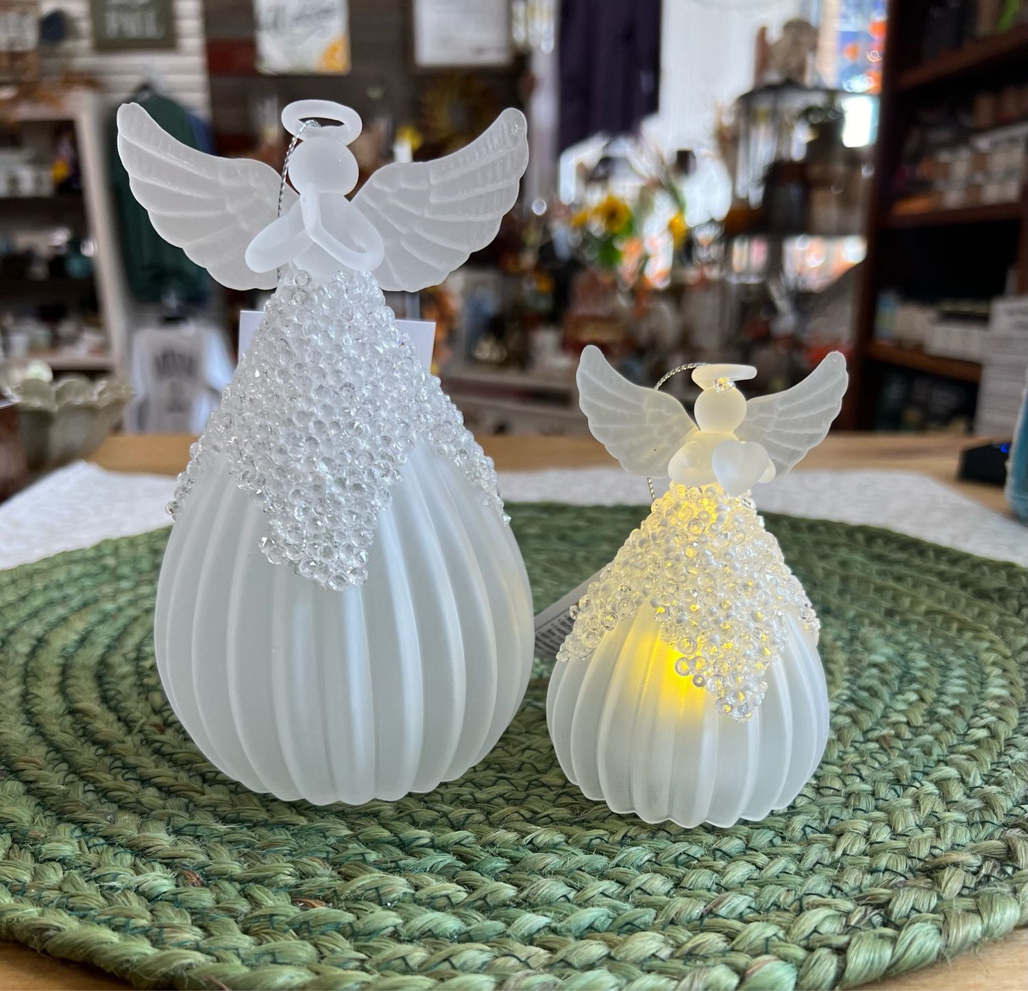 Beaded & Frosted Angels Beaded & Frosted Angels