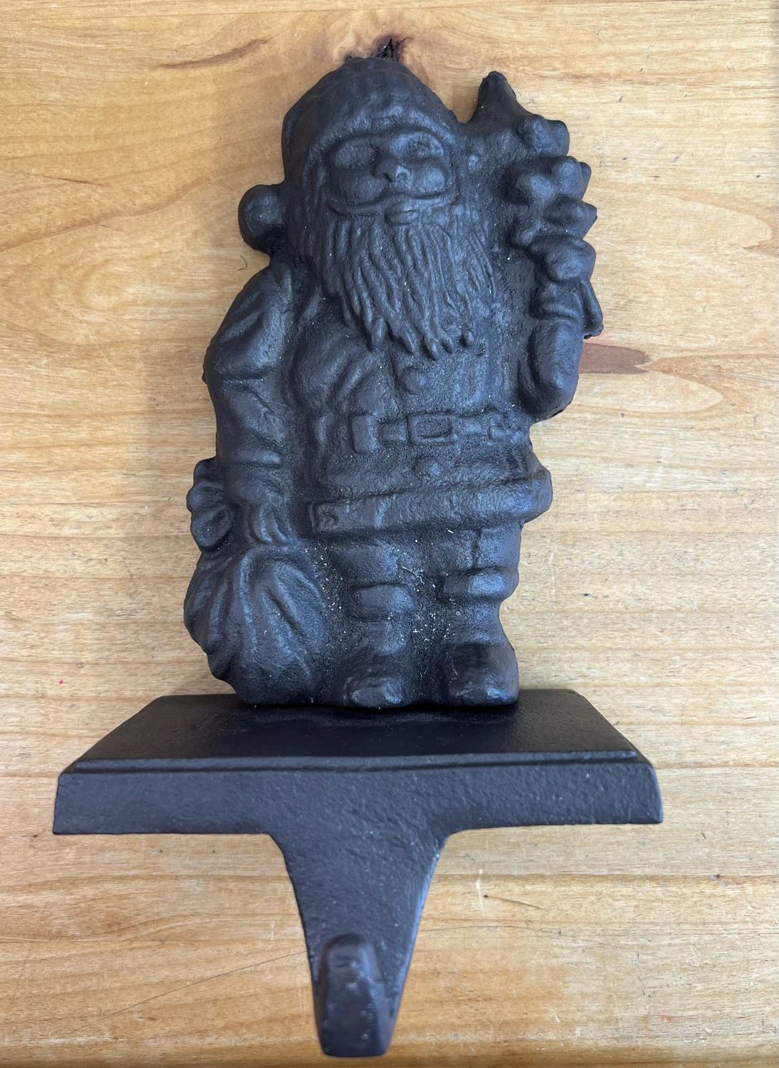 Cast Iron Santa Stocking Hanger Cast Iron Santa Stocking Hanger