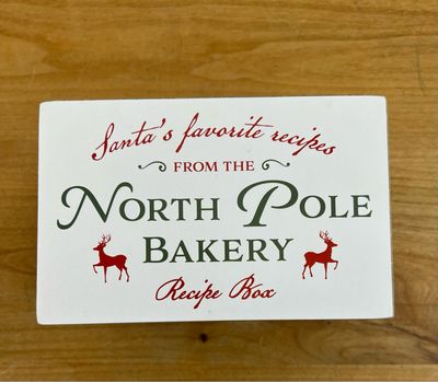 North Pole Recipe Box