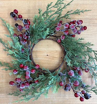 16" Burgundy Berry Wreath 16" Burgundy Berry Wreath