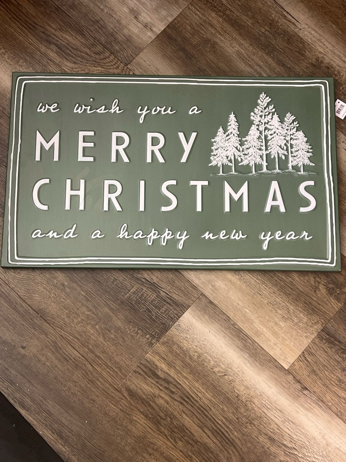 Green Merry Christmas Sign