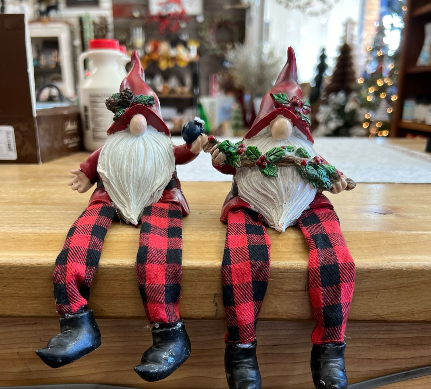 Santa Gnome Shelf Sitter