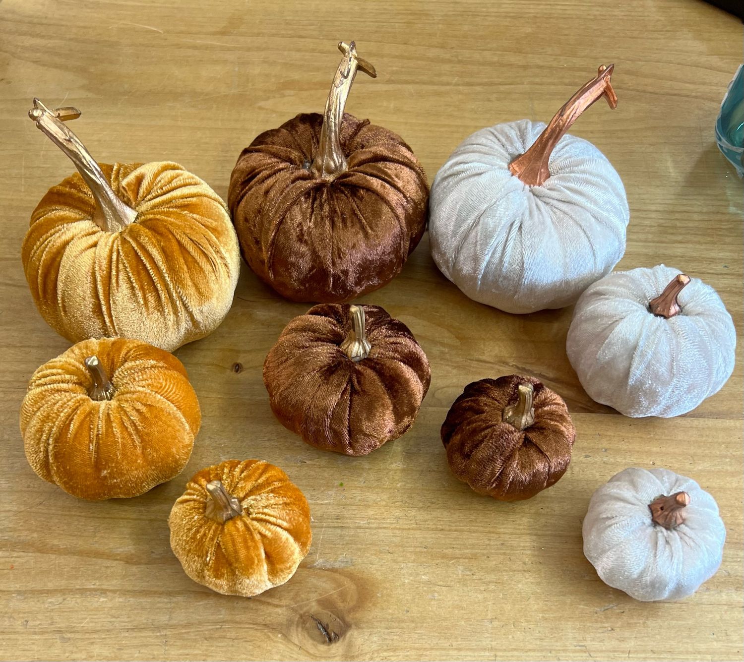 Velvet Pumpkin Set