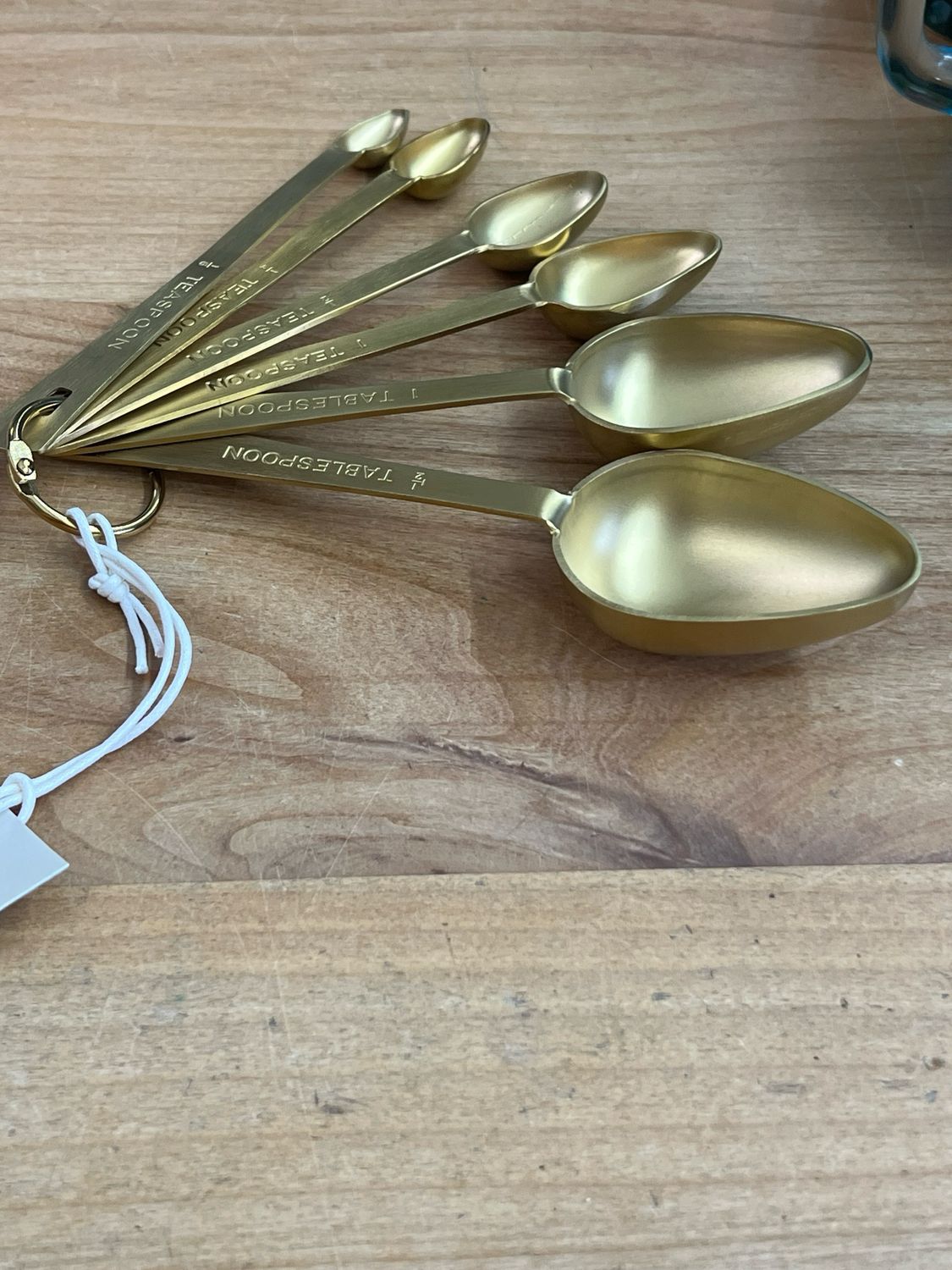 Set/6 Gold Measuring Spoons