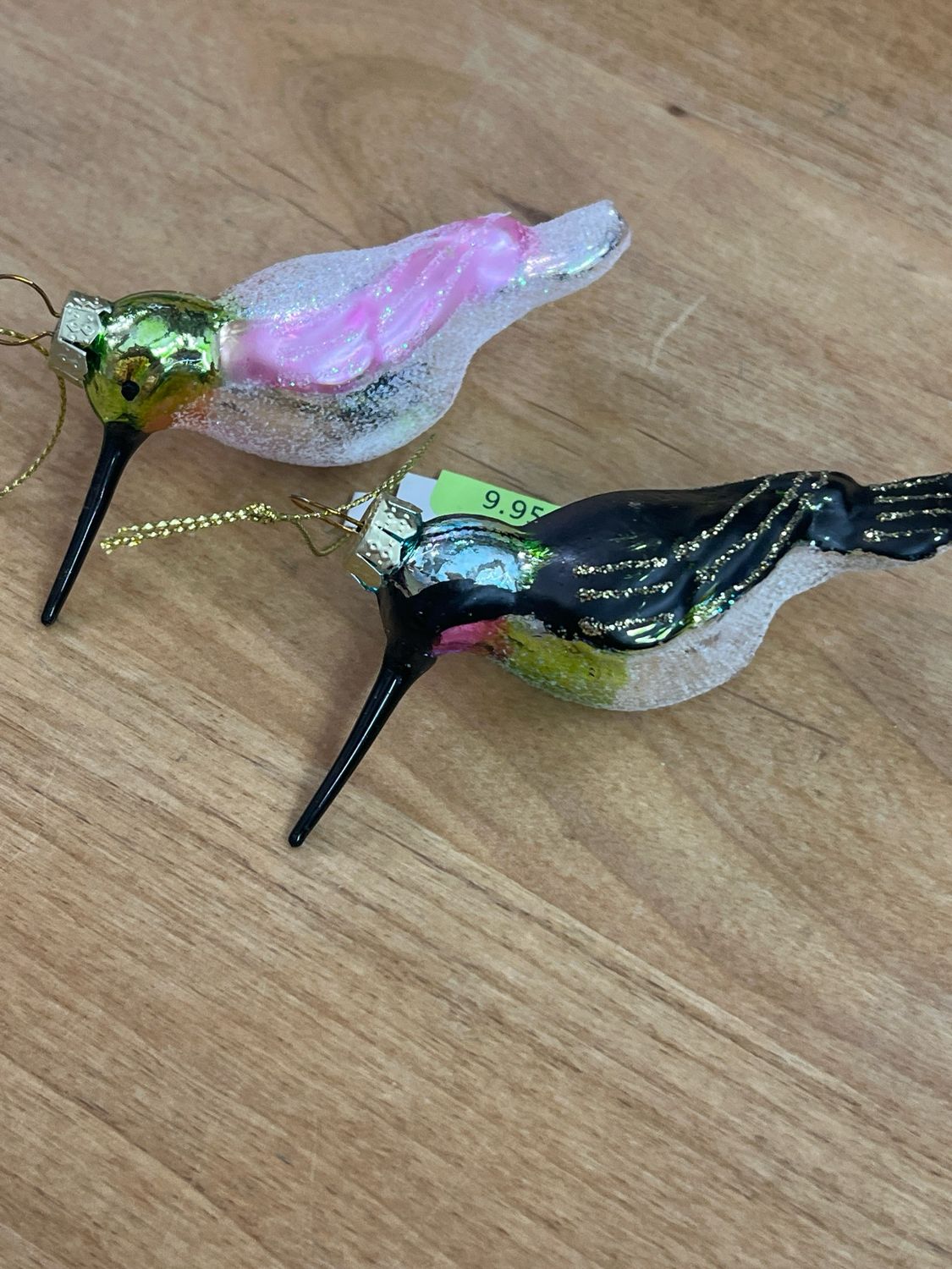 Glass Hummingbird Ornament