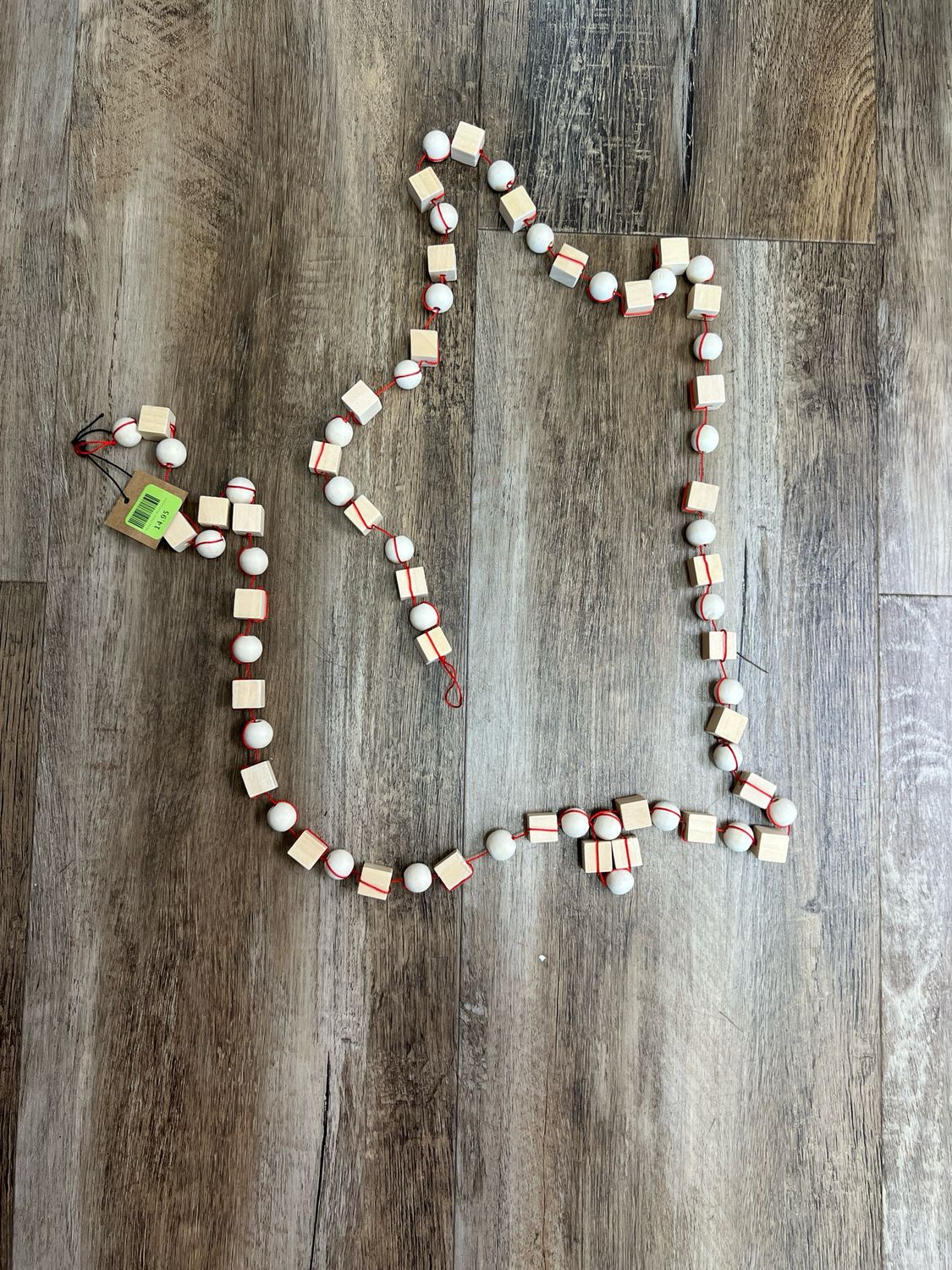 72&quot; Mixed Shapes Wood Garland