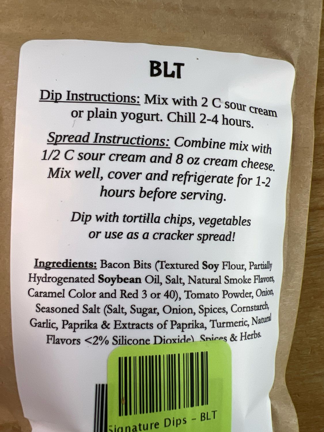 Signature Dips - BLT