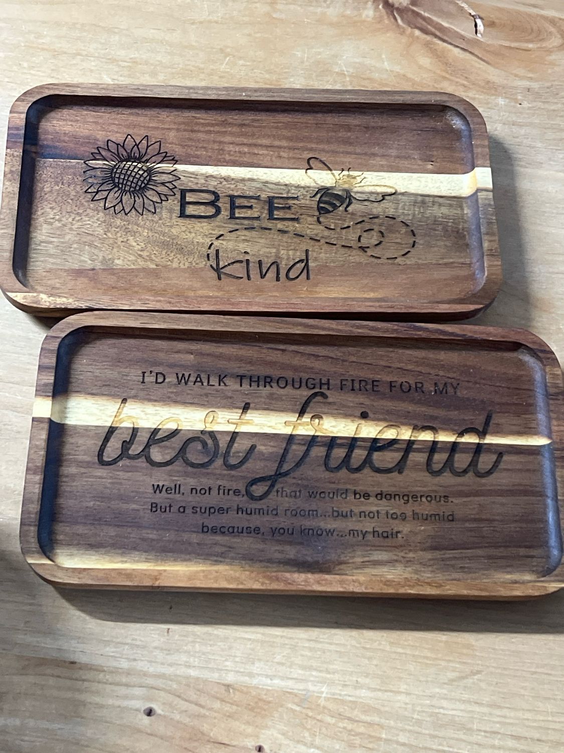 Custom Wood Trays