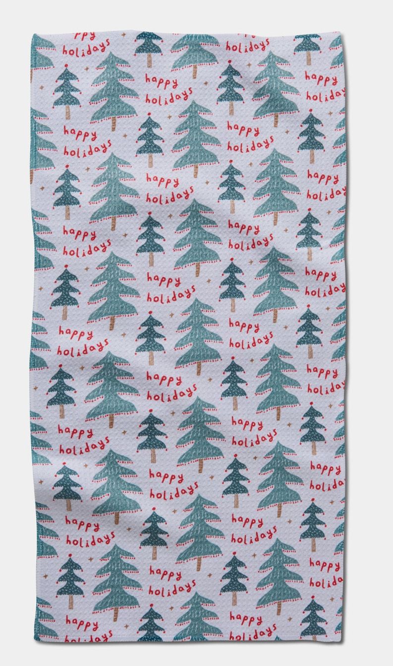 Geometry Holiday Bar Towels