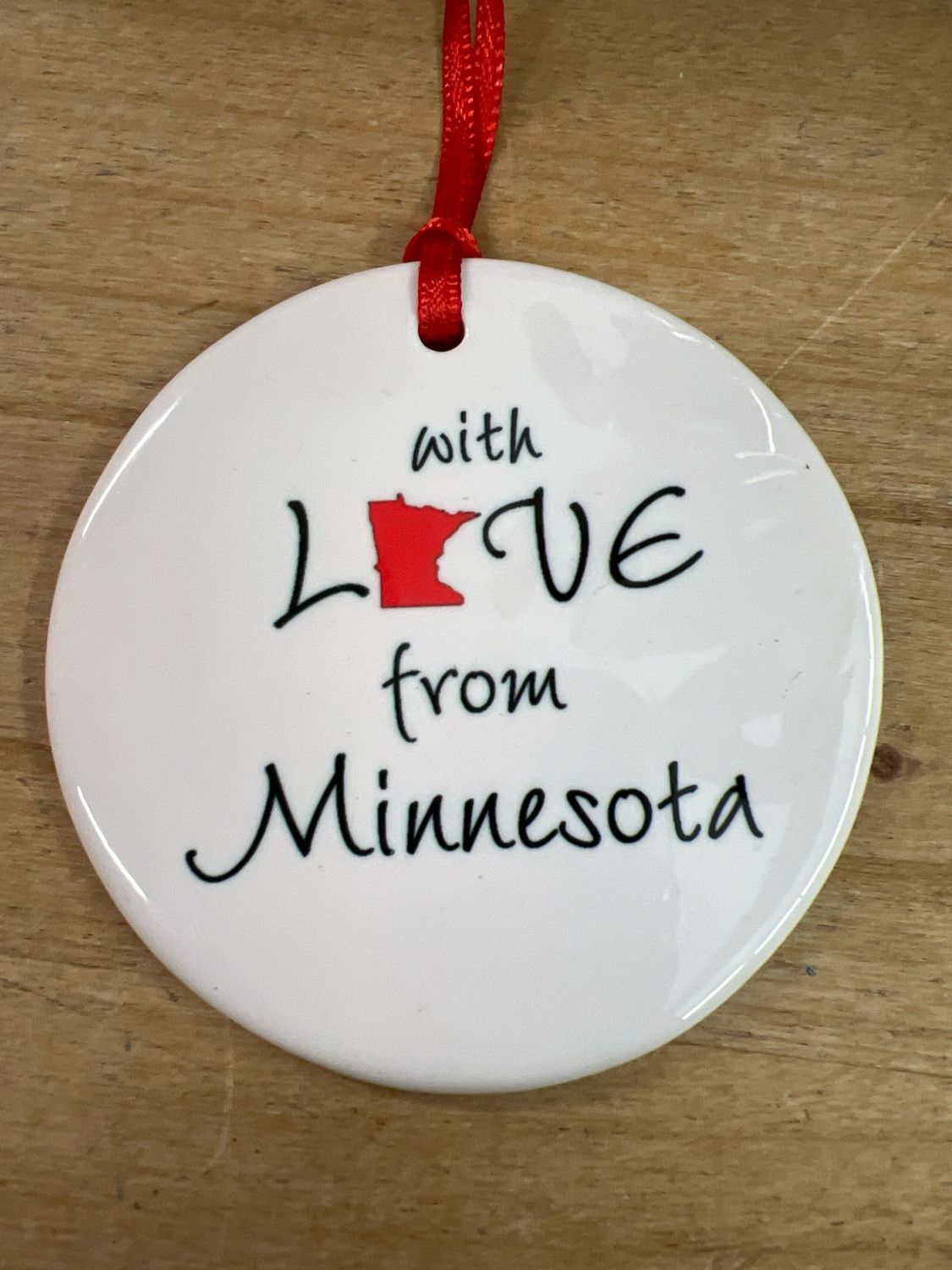With Love from Minnesota Ornament
