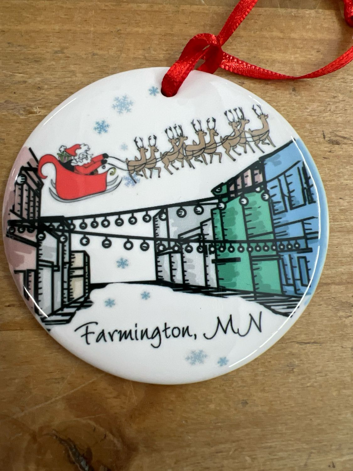 Farmington MN Custom Ornament