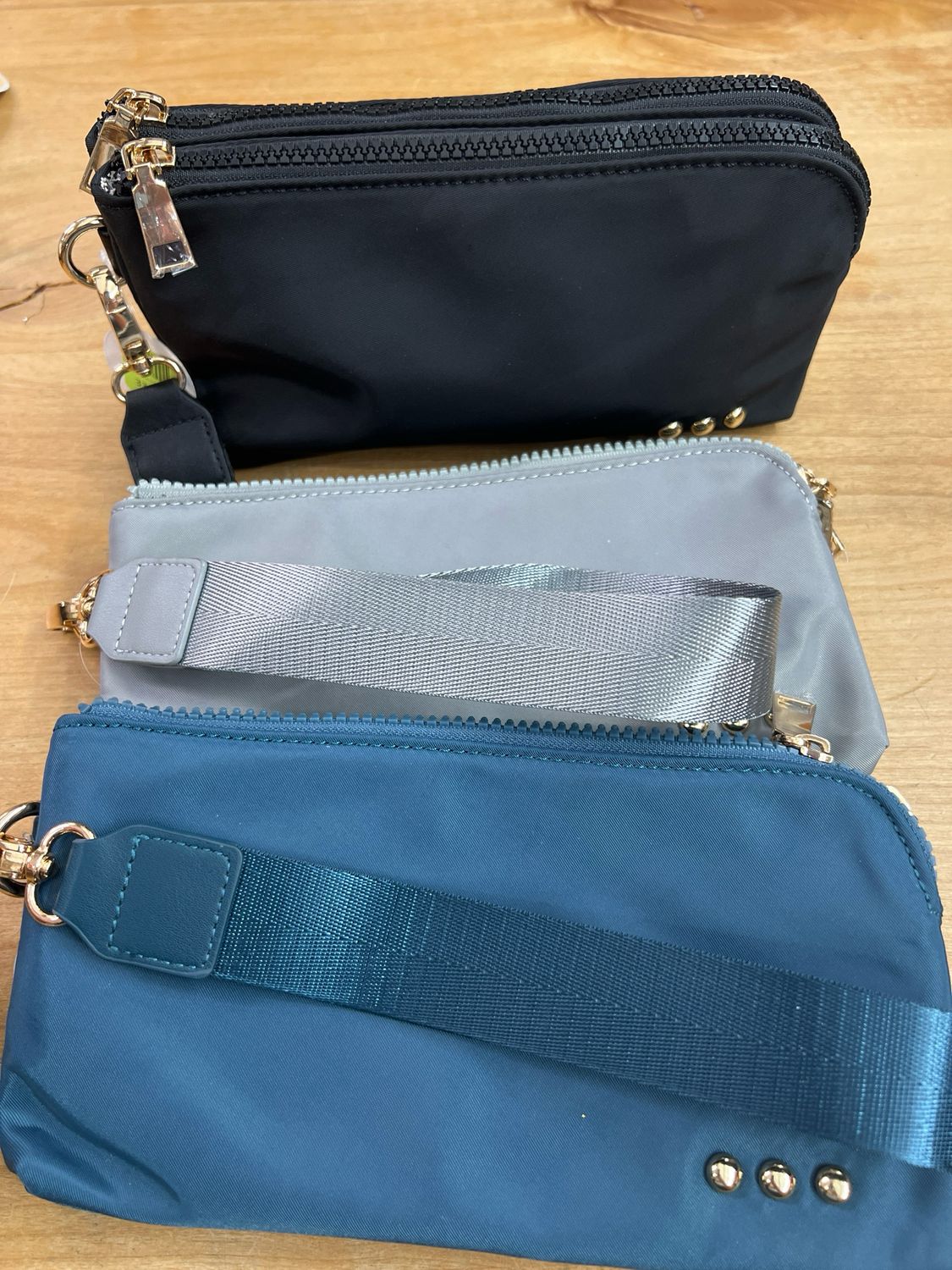 Cove Double Zip Nylon Wristlet Cove Double Zip Nylon Wristlet