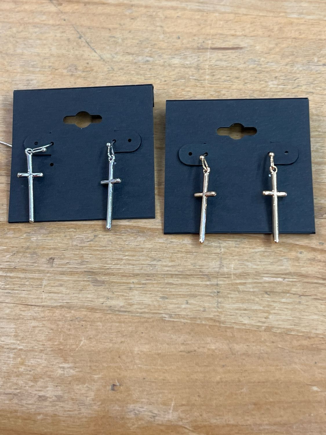 Petite Cross Earrings