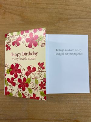 Lovely Sister Birthday Card