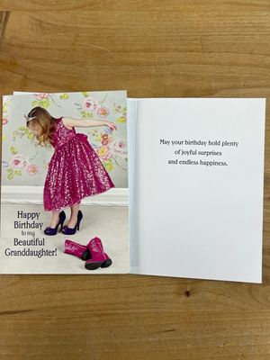 Beautiful Granddaughter Birthday Card Beautiful Granddaughter Birthday Card