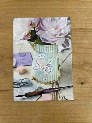 Sister Flora Birthday Card