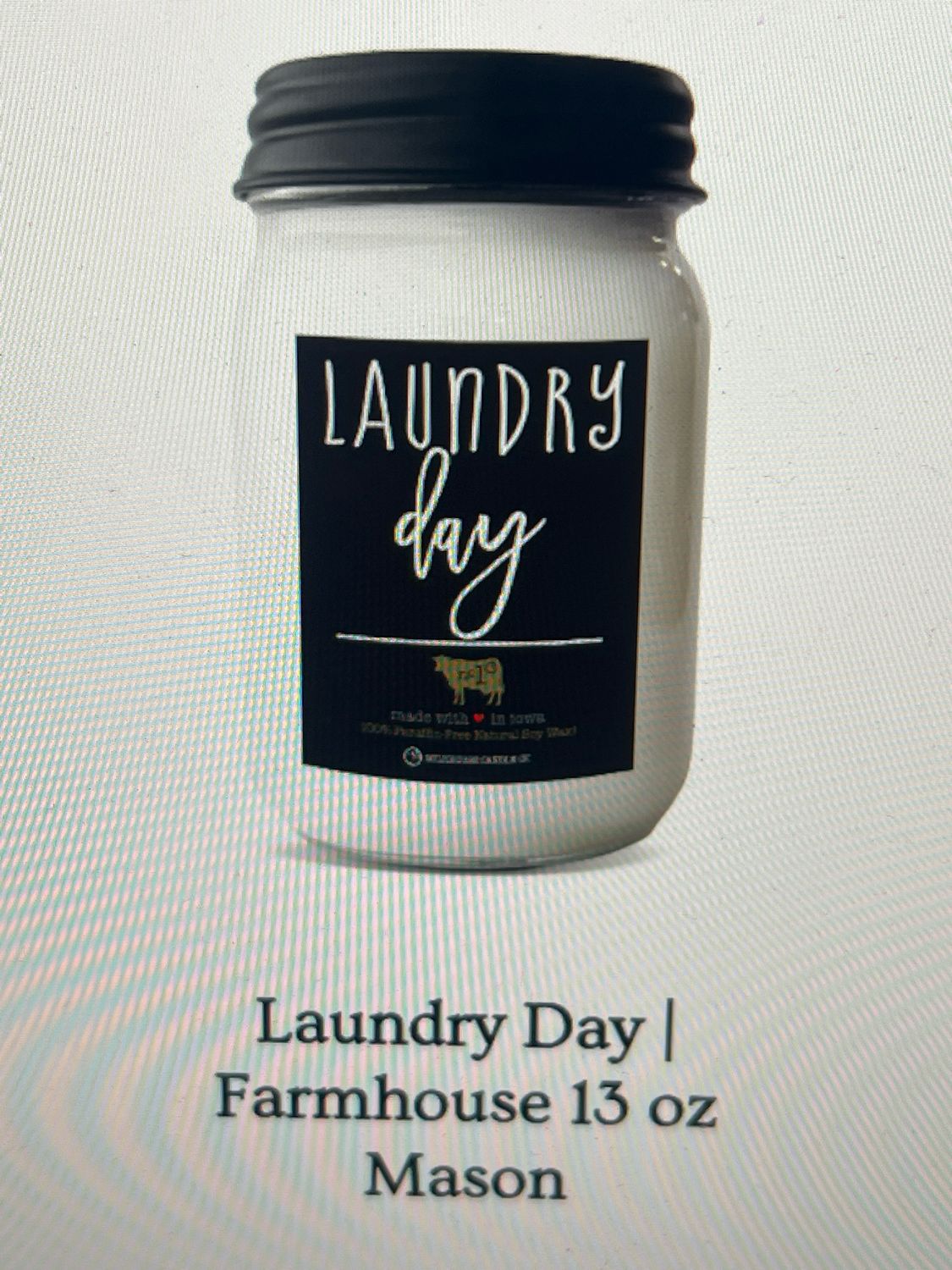 Milkhouse Farmhouse Mason Jar - Laundry Day