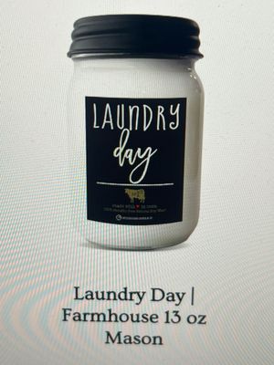 Milkhouse Farmhouse Mason Jar - Laundry Day