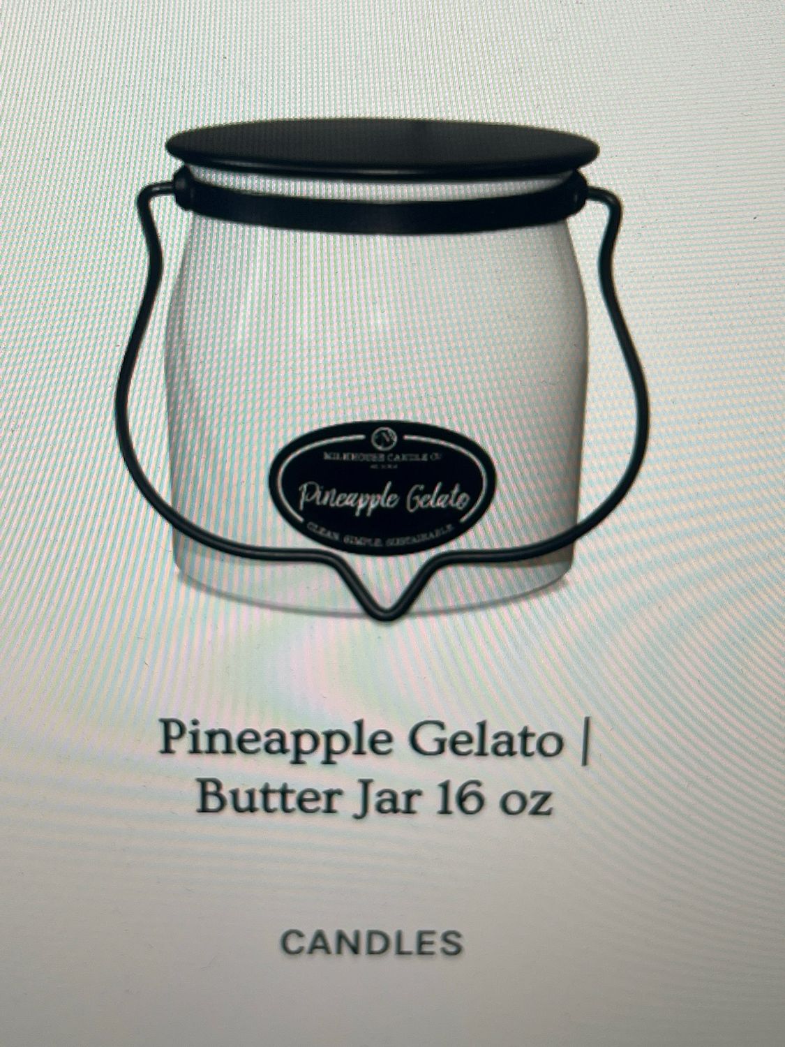Milkhouse 16oz Creamery Jar - Pineapple Gelato