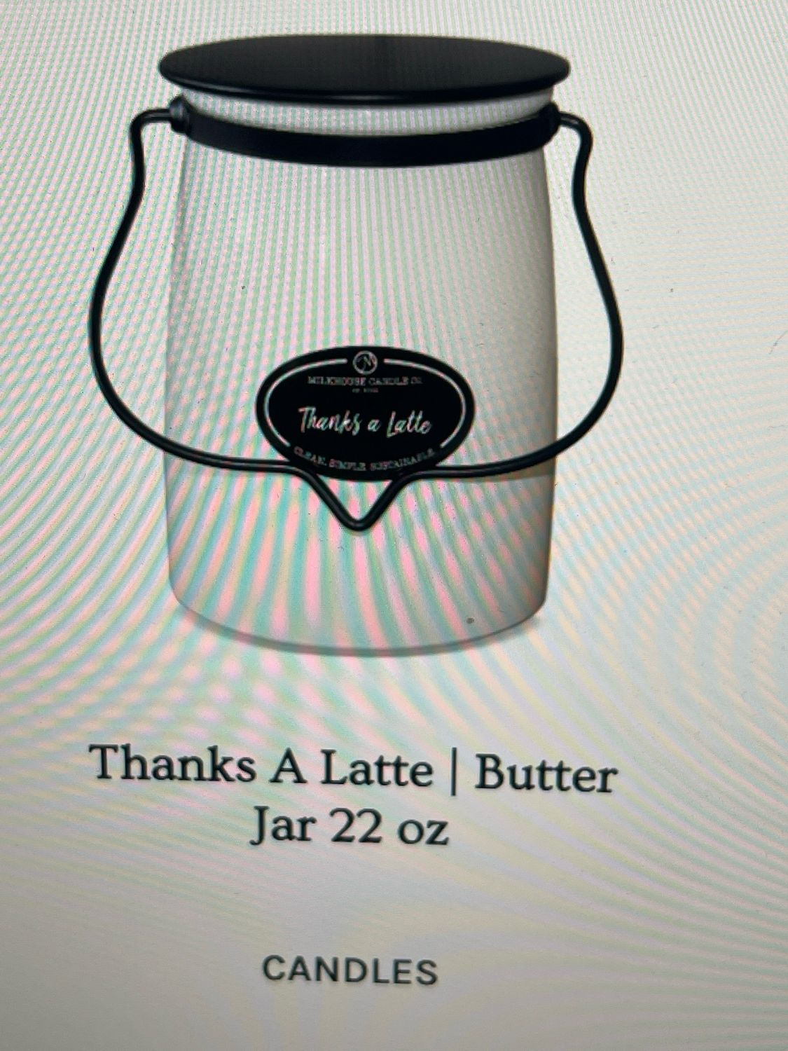 Milkhouse 22oz Creamery Jar - Thanks A Latte
