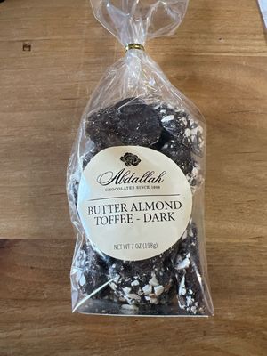 Abdallah 7oz Dark Choc Butter Almond Toffee Abdallah 7oz Dark Choc Butter Almond Toffee