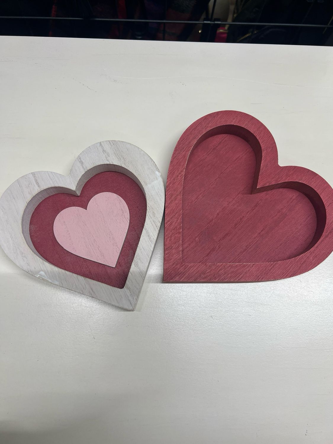 Washed Heart Trays