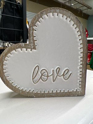 Stitched Carved Love Heart