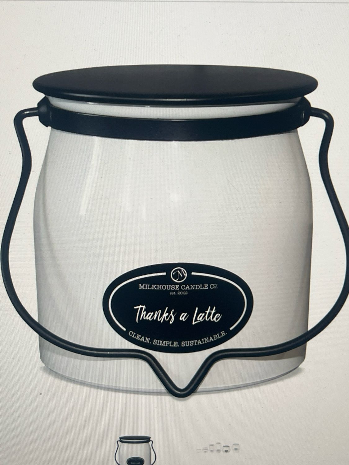 Milkhouse 16oz Creamery Jar - Thanks A Latte