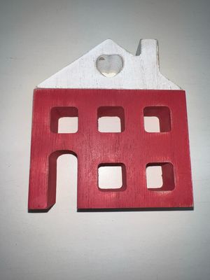 Small Washed Red Plank House