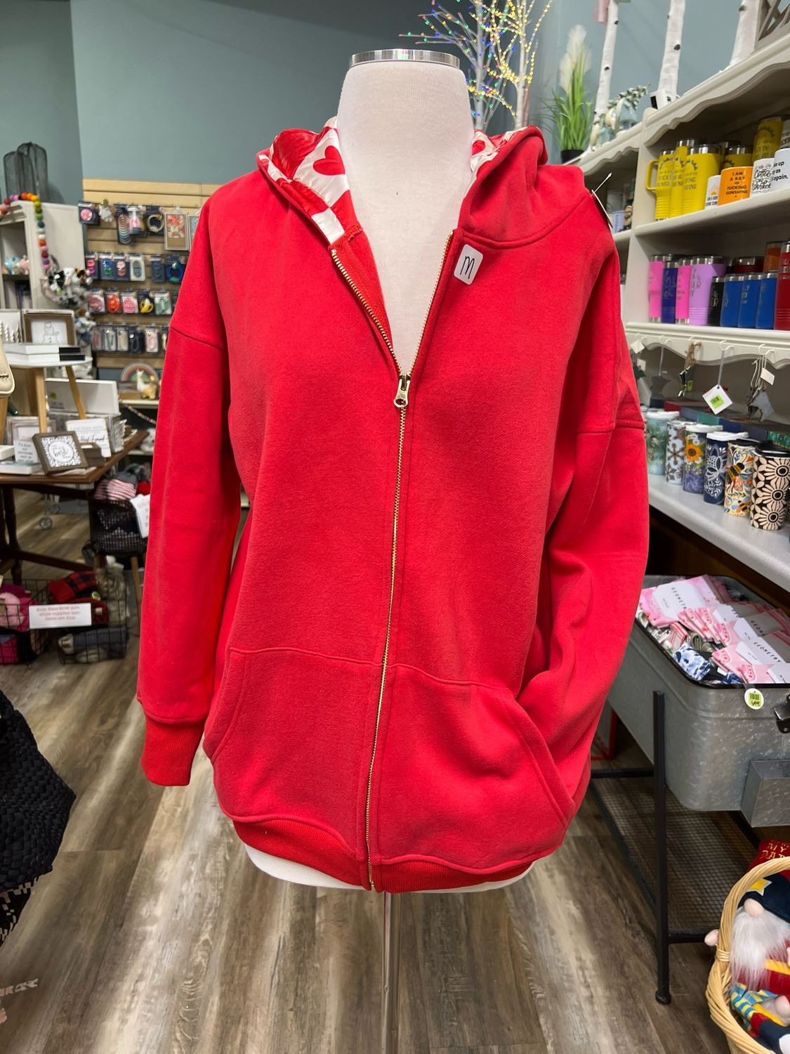 Oversized Check Hooded Sweatshirt